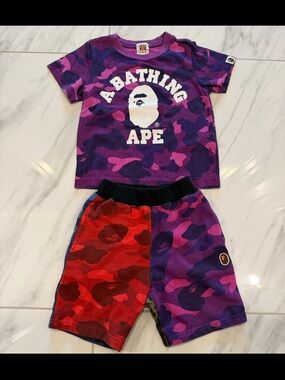 Bape camo kid set size:100cm